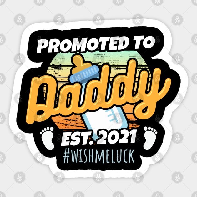 Cartoonish Promoted to Daddy est.2021 Sticker by ArtedPool